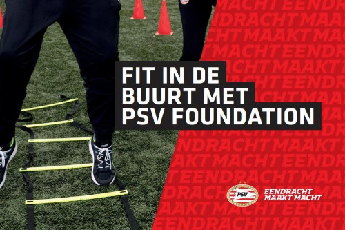 Flyer Fit in de Buurt met PSV Foundation